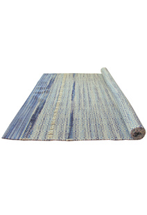 Medea Blue Flatweave Wool Rug