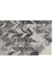 Mosaic Monotone Chevron Rug