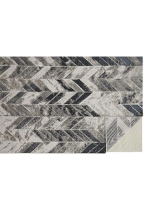 Mosaic Monotone Chevron Rug