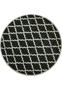 Messi Black Moroccan Trellis  Rug
