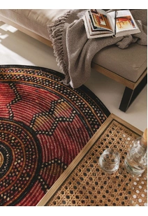 Mystique Round Tribal Rug