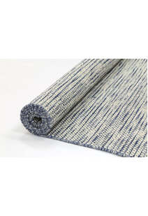 Natura Blue Wool Flatweave Rug