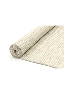 Natura Beige Wool Flatweave Rug