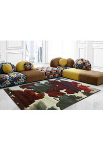 Panama Carved Leaf Pattern Rug
