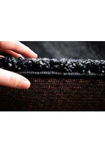 Posh Modern Plain Black Rug