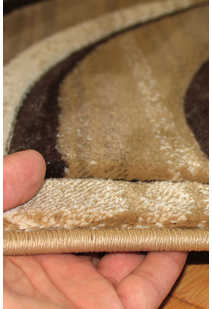 Panama Beige Wavy Carved Rug