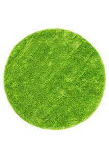 Palace Plain Green Shaggy Rug