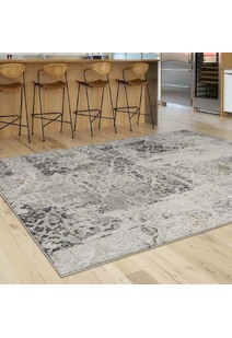 Pearl Floral Multi Textured Rug