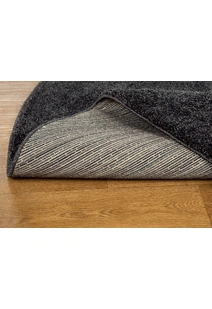 Plush Plain Black Rug