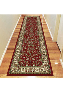 Preston Red Traditional Floral Rug