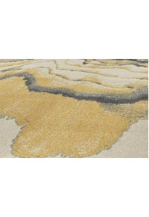 Roma Yellow Modern Abstract Rug