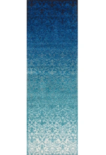 Roma Blue Transitional Floral Rug