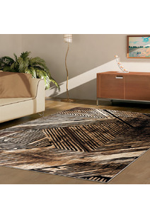 Sade Beige Geometric Rug