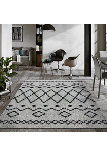 Salem Grey Moroccan Shaggy Rug