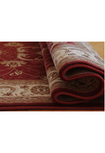 Star Red Traditional Oriental Rug