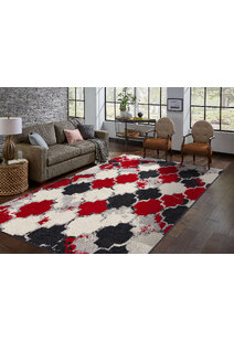 Sandy Contemporary Trellis Rug