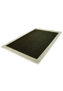 Storm Plain Border Flatweave Rug