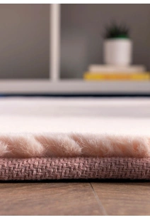Sofi Pink Faux Rabbit Shaggy Rug