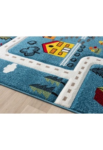 Speedy Kids Town Road Rug