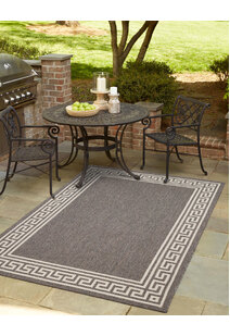 Soleil Greek Key Flatweave Rug