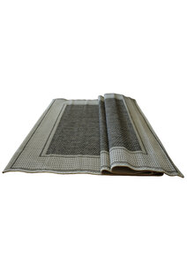 Soleil Ivory Border Flatweave Rug