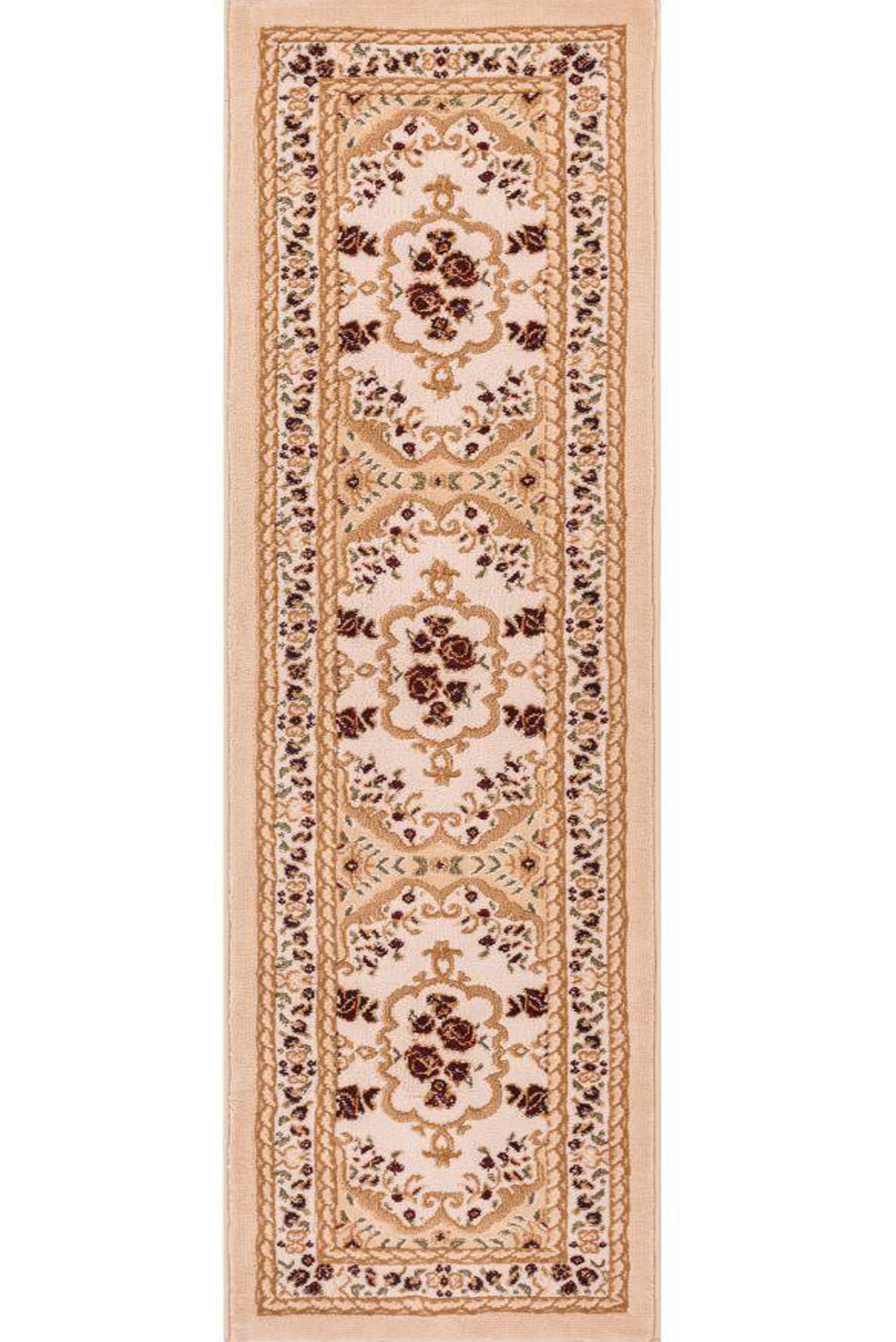 Axel Beige Traditional Floral Rug