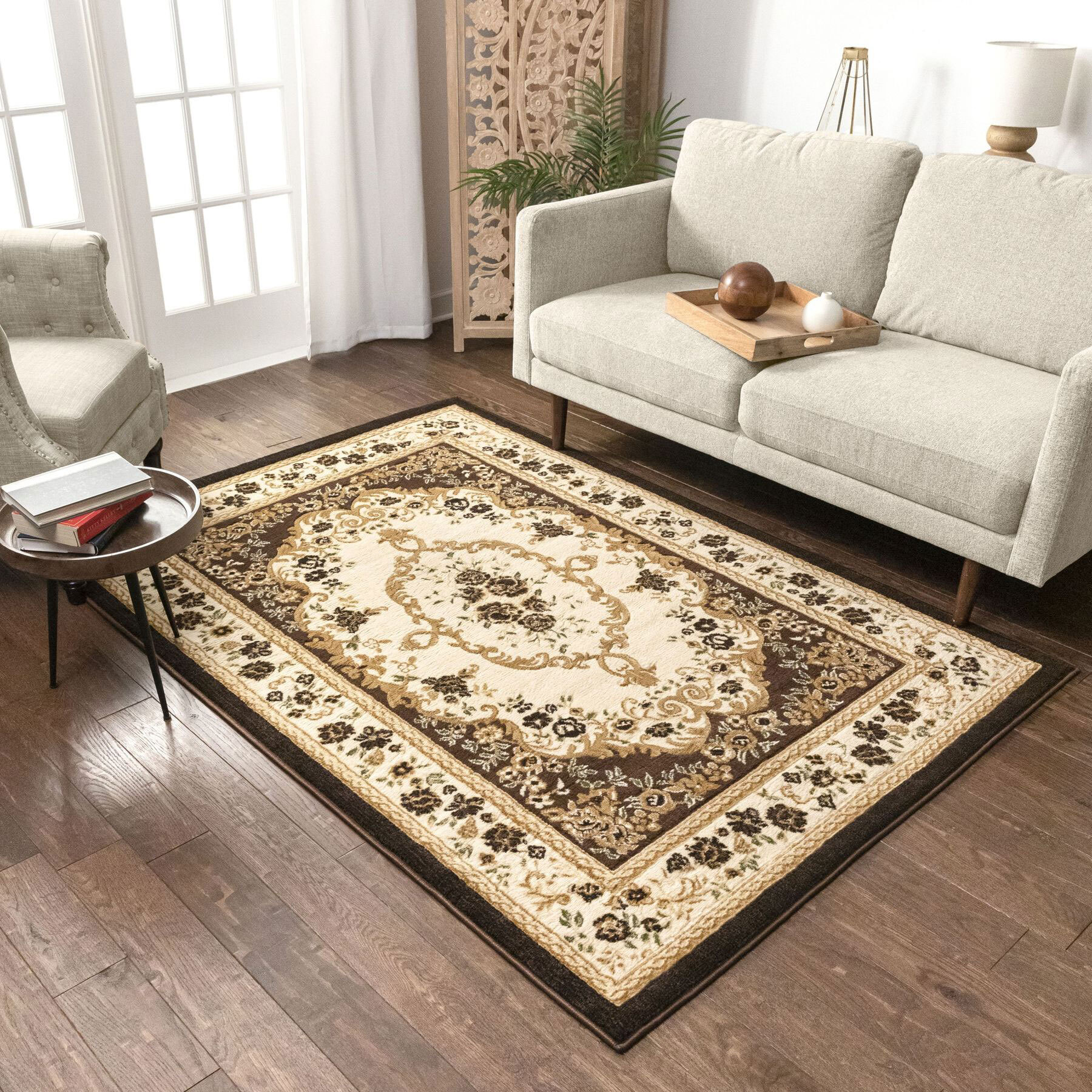 Large View Axel Classic Floral Medallion Rug