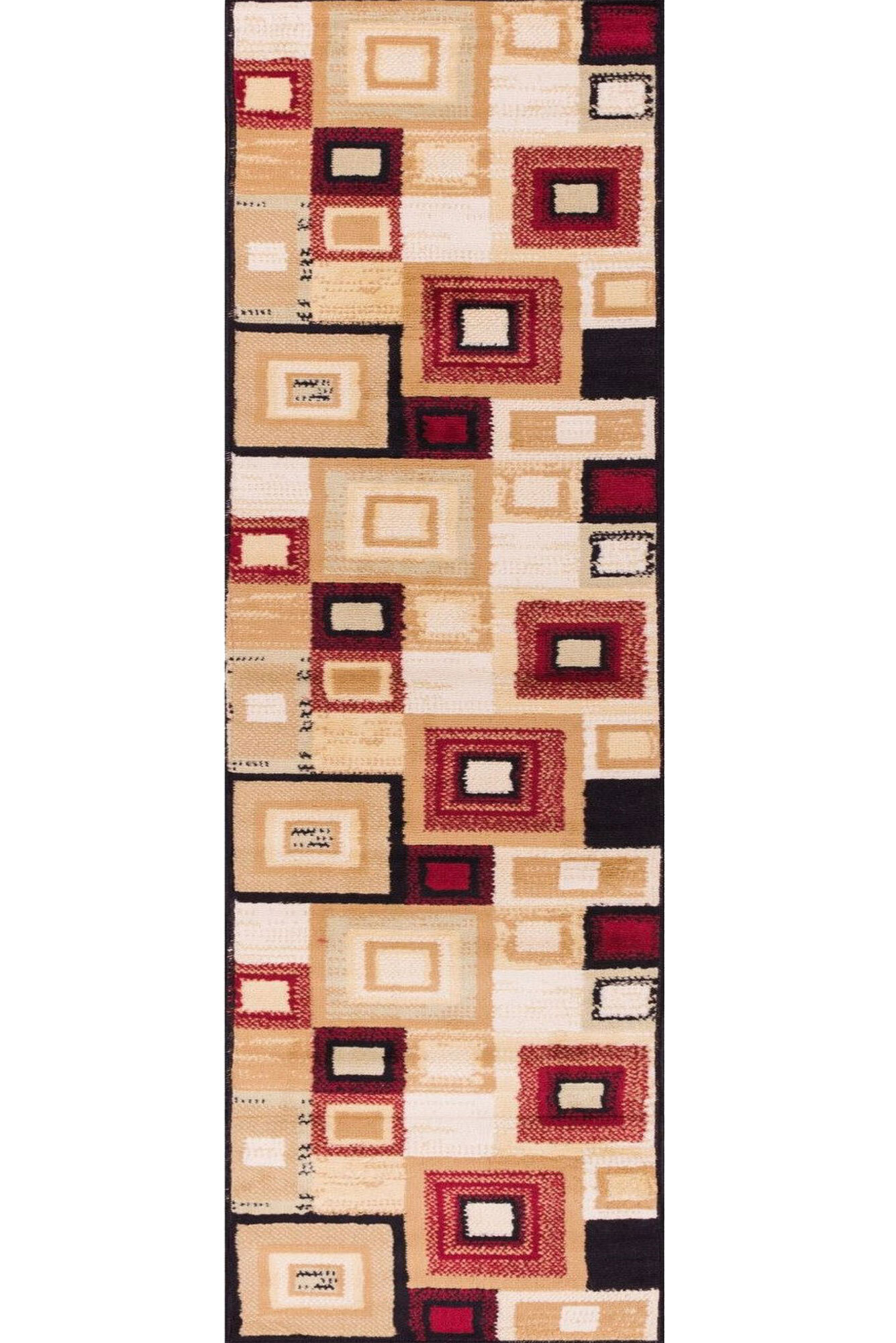 Large View Axel Modern Square Pattern Rug