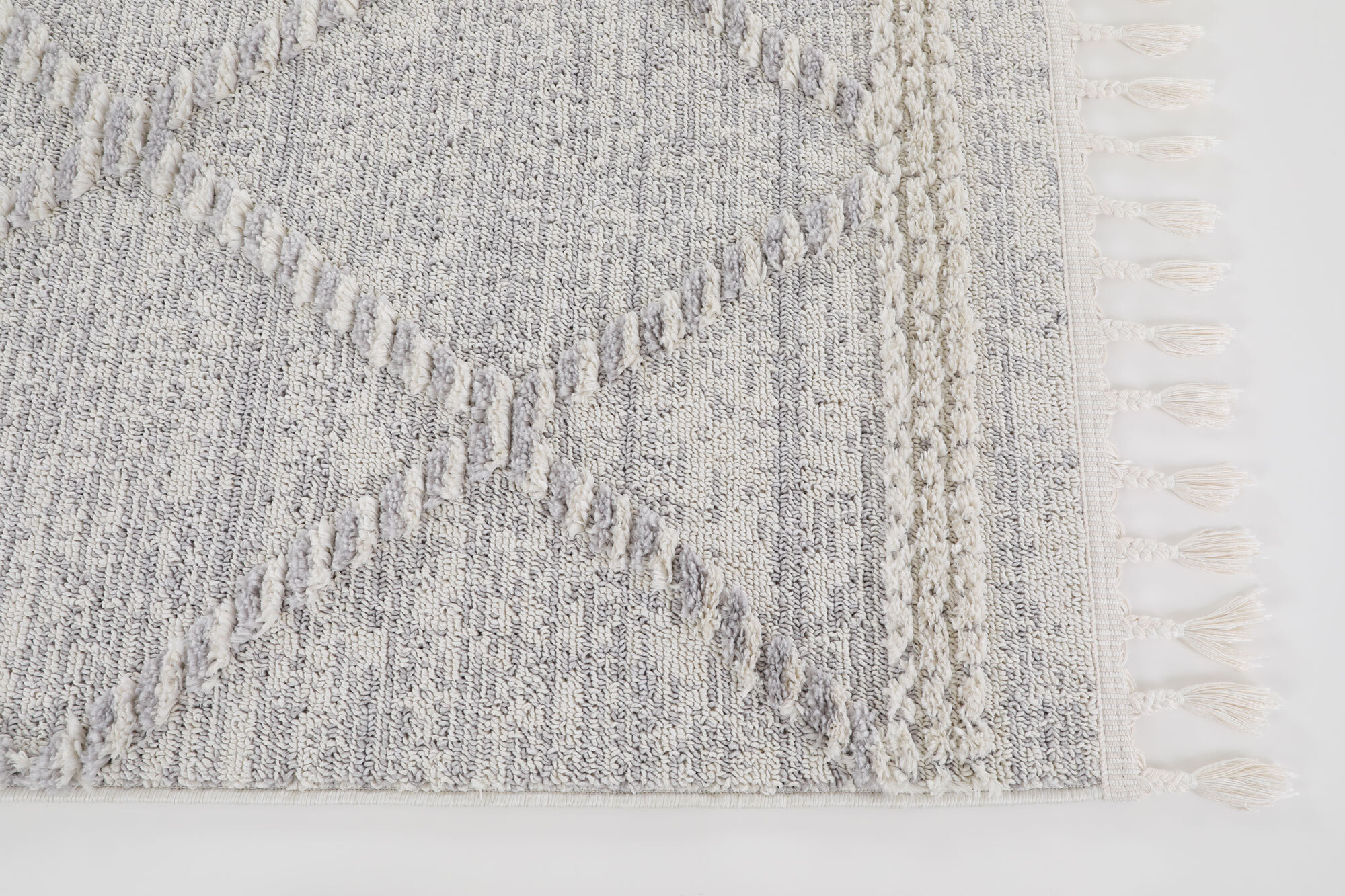 Large View Aroma Fringed Moroccan Rug