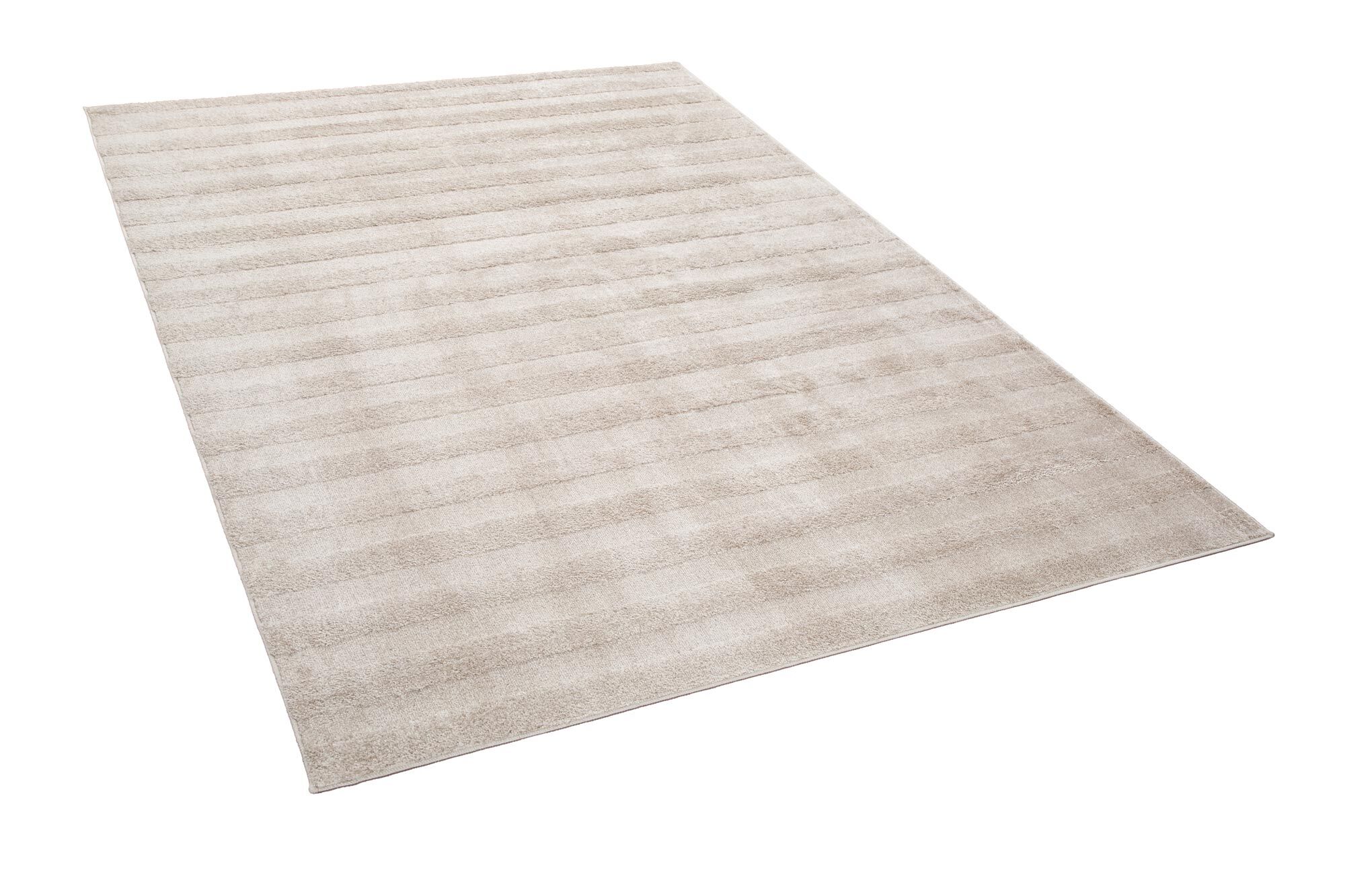 Large View Austin Plain Beige Striped Rug