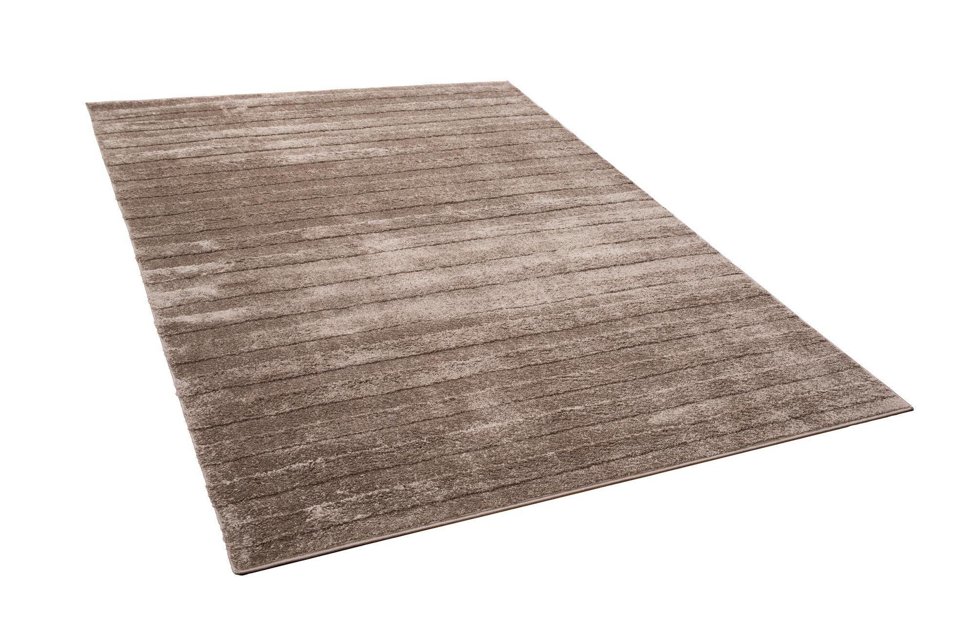 Large View Austin Plain Brown Striped Rug