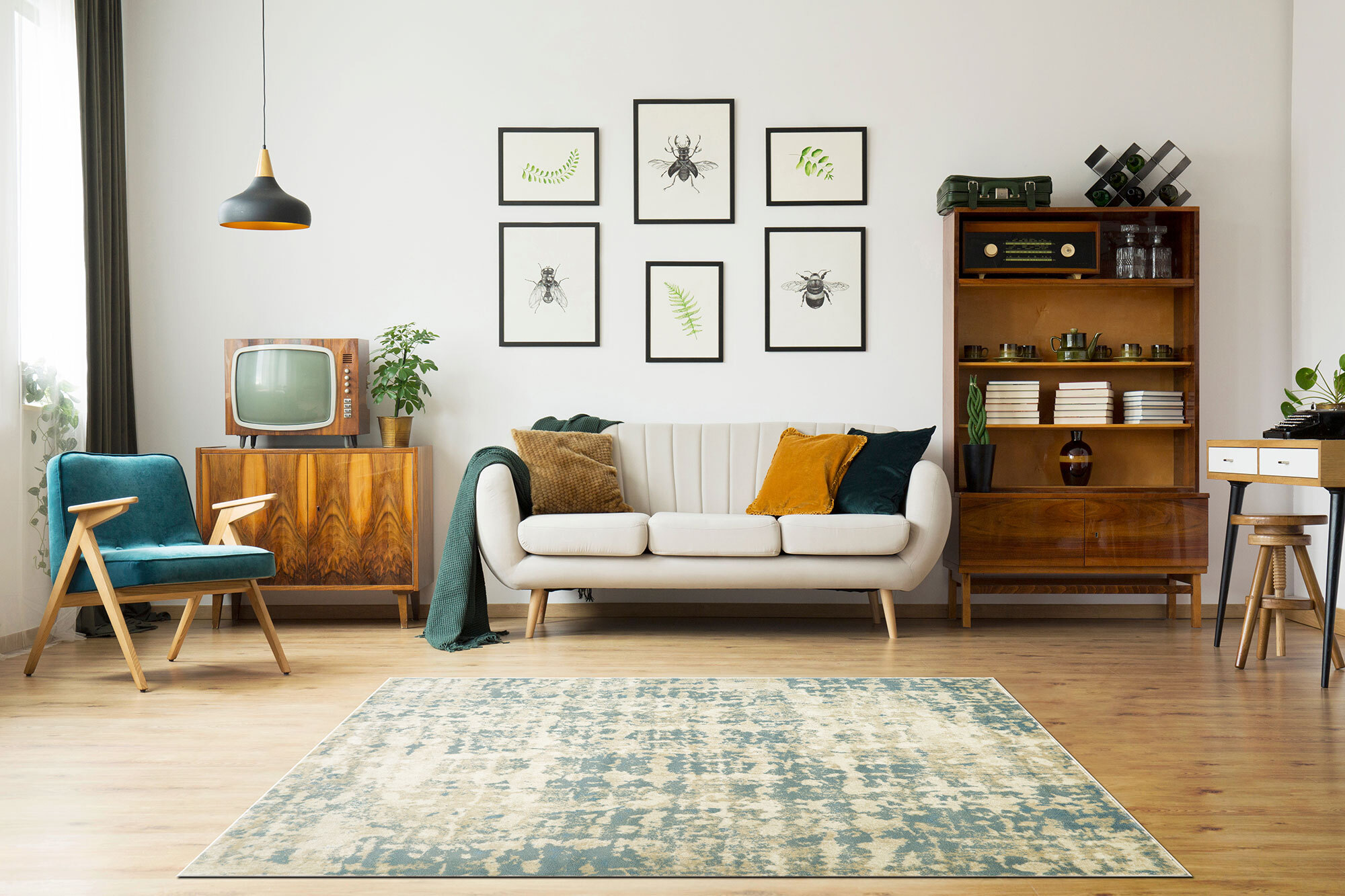 Large View Bliss Contemporary Abstract Rug