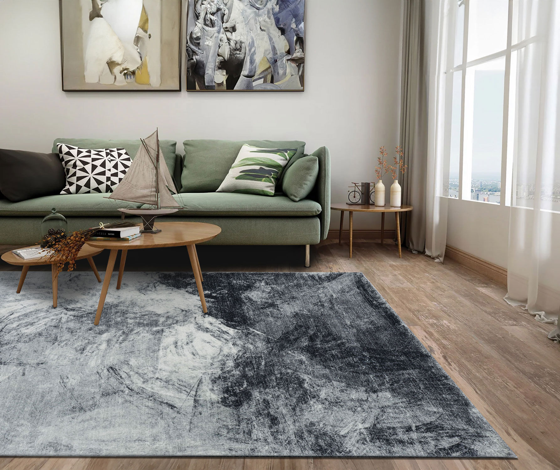 Large View Cato Contemporary Abstract Rug