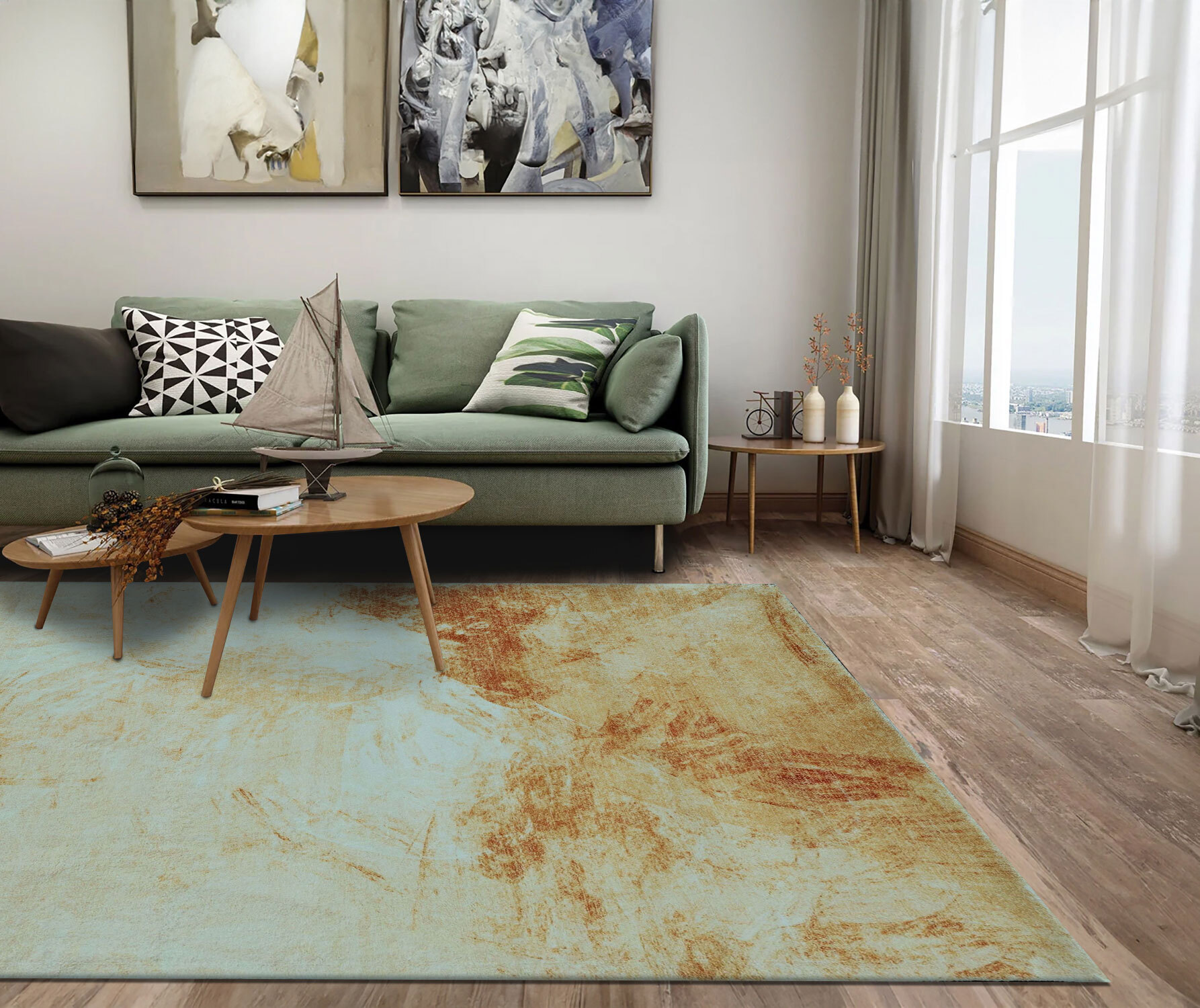 Large View Cato Contemporary Abstract Rug