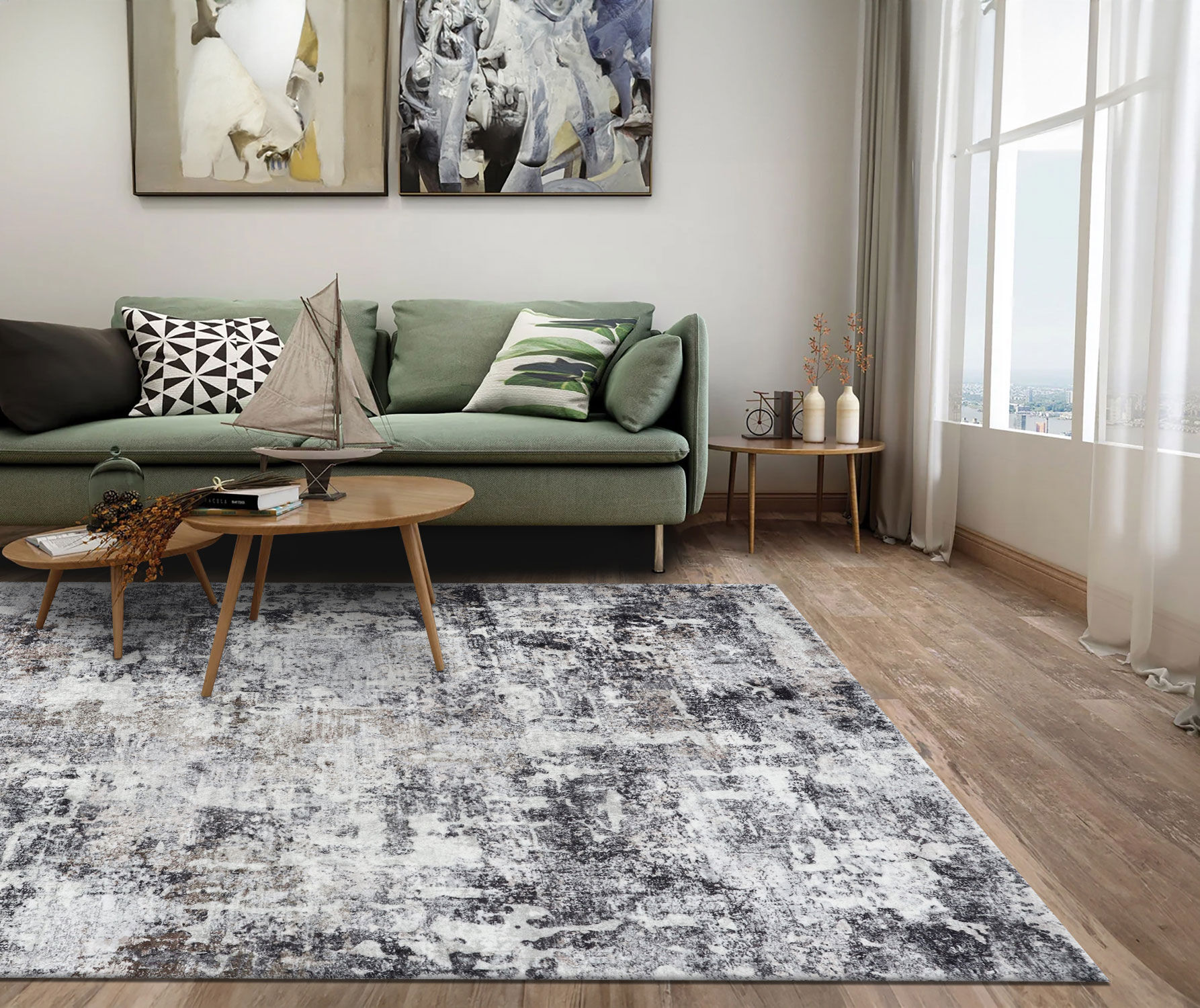 Large View Cato Contemporary Abstract Rug