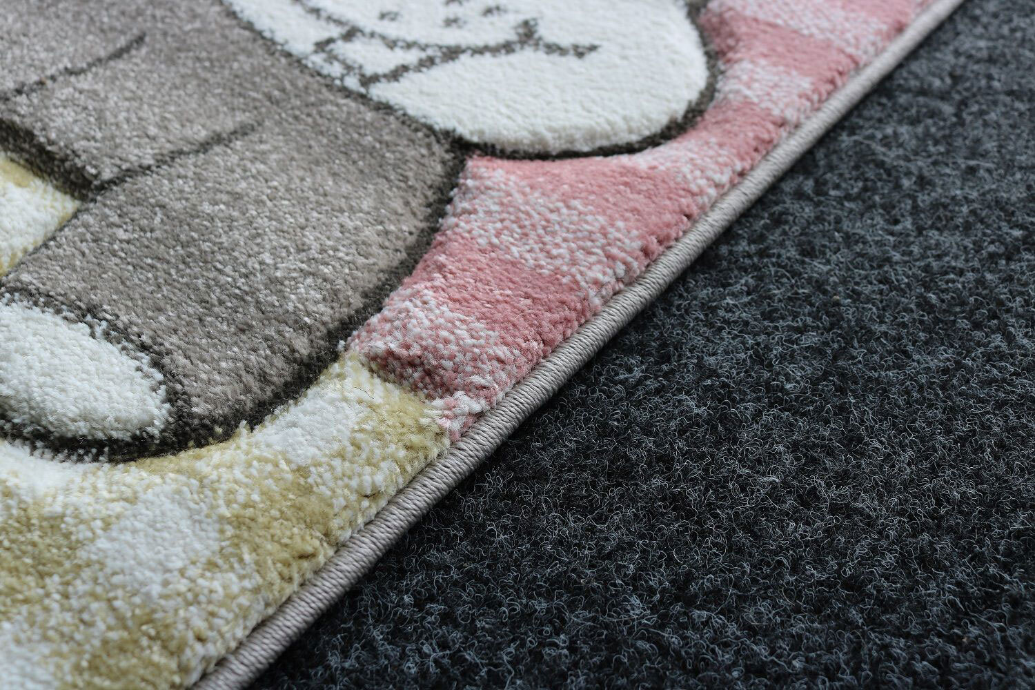 Large View Charlie Cute Animal Nursery Rug