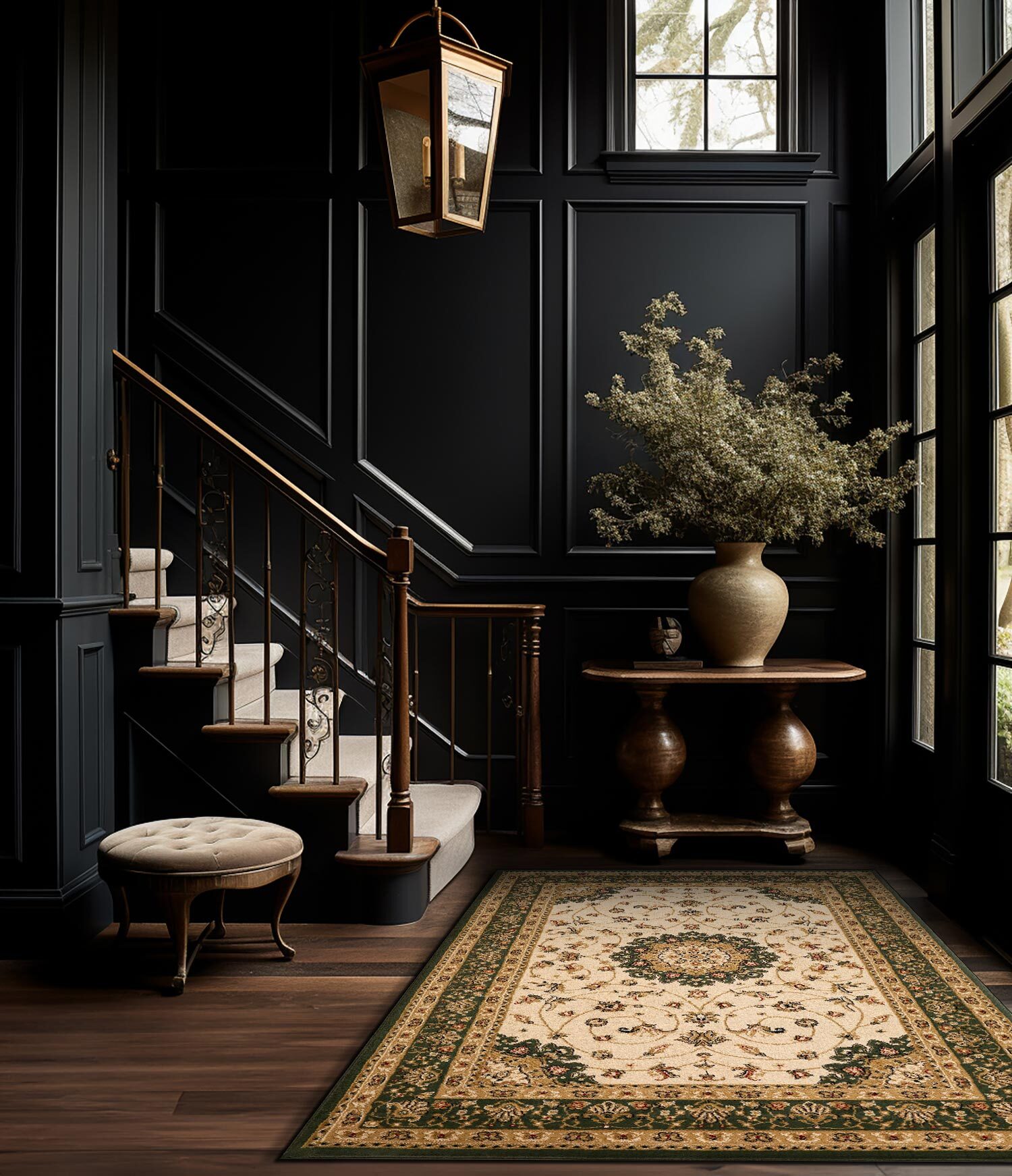 Large View Coen Traditional Medallion Rug