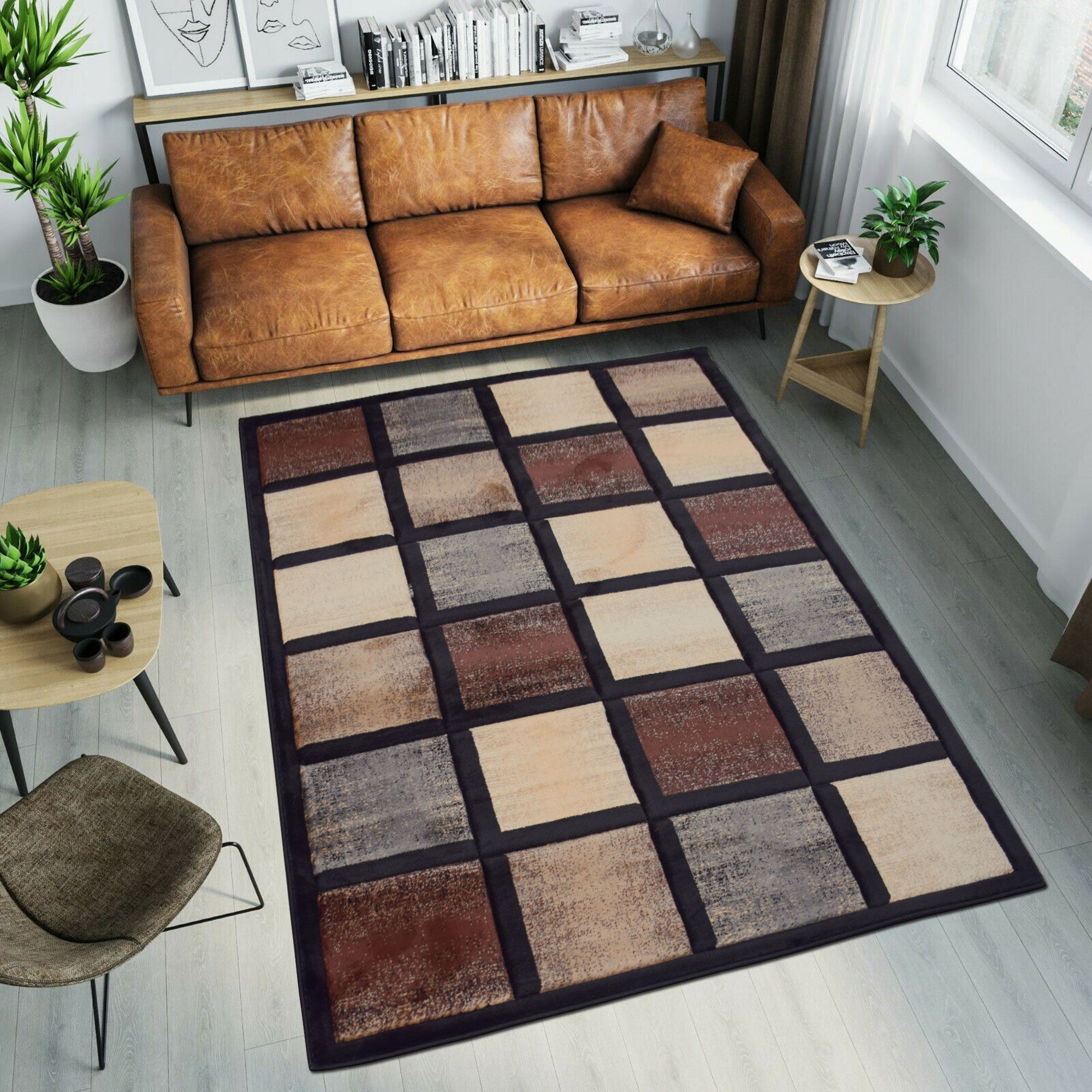 Eliza Modern Square Pattern Rug