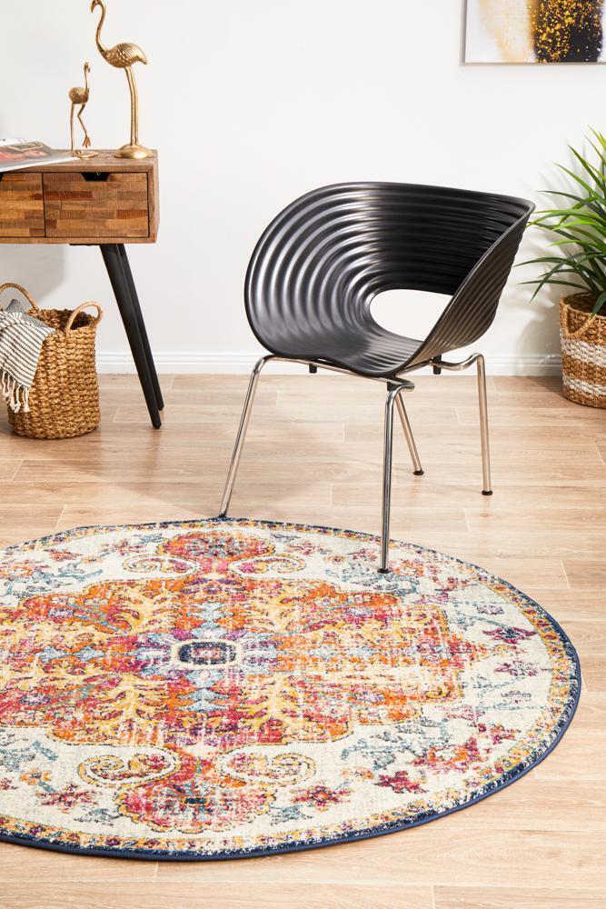 Large View Elana Classic Overdyed Round Rug