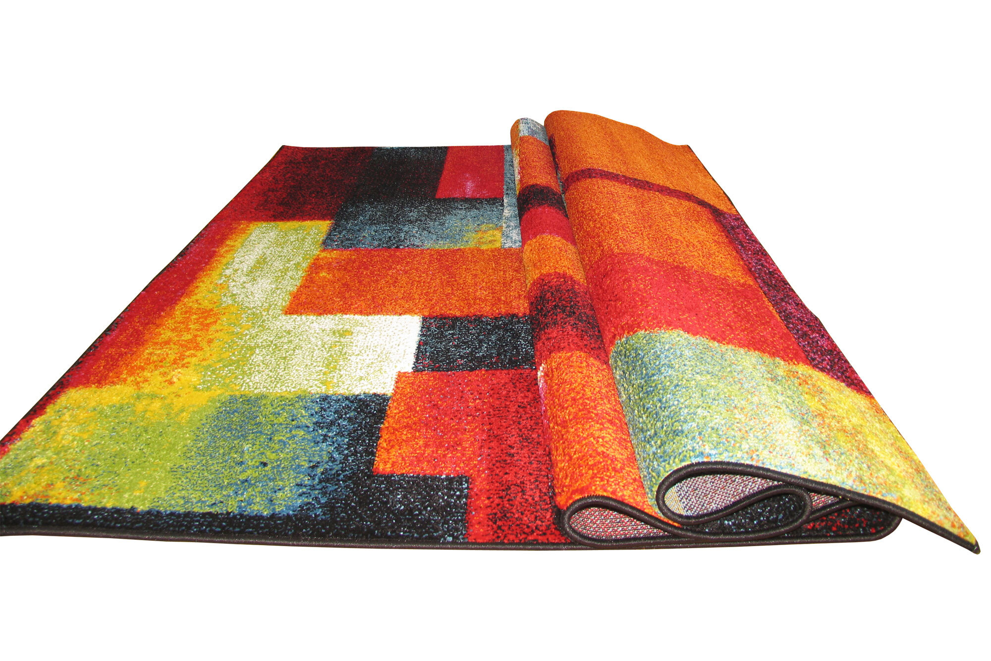 Large View Ellen Modern Brush Stroke Rug
