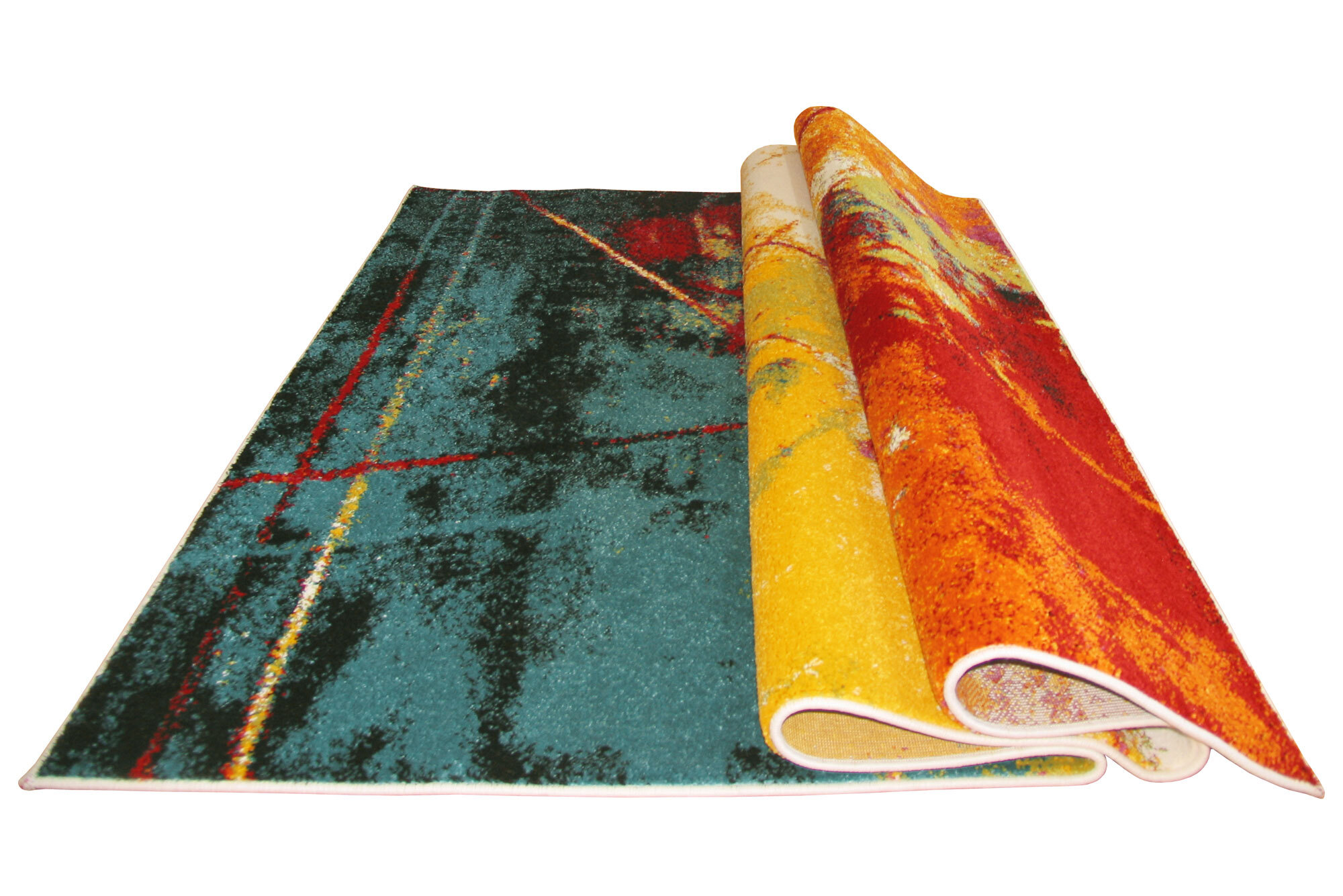 Ellen Multi Coloured Modern Rug