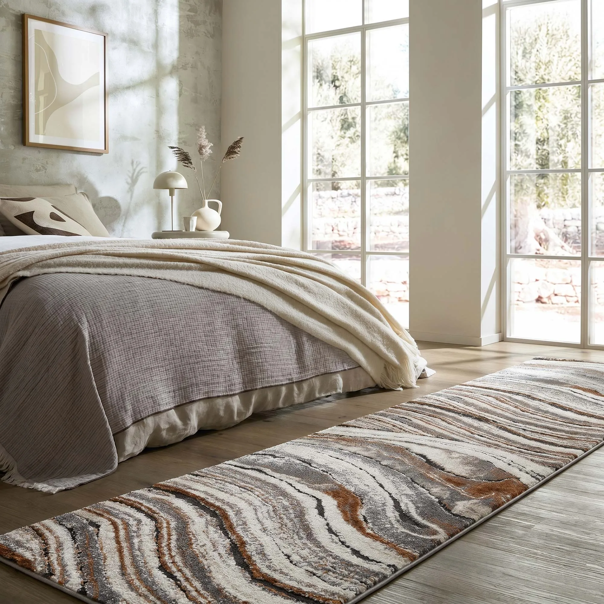 Fantasy Modern Marble Rug