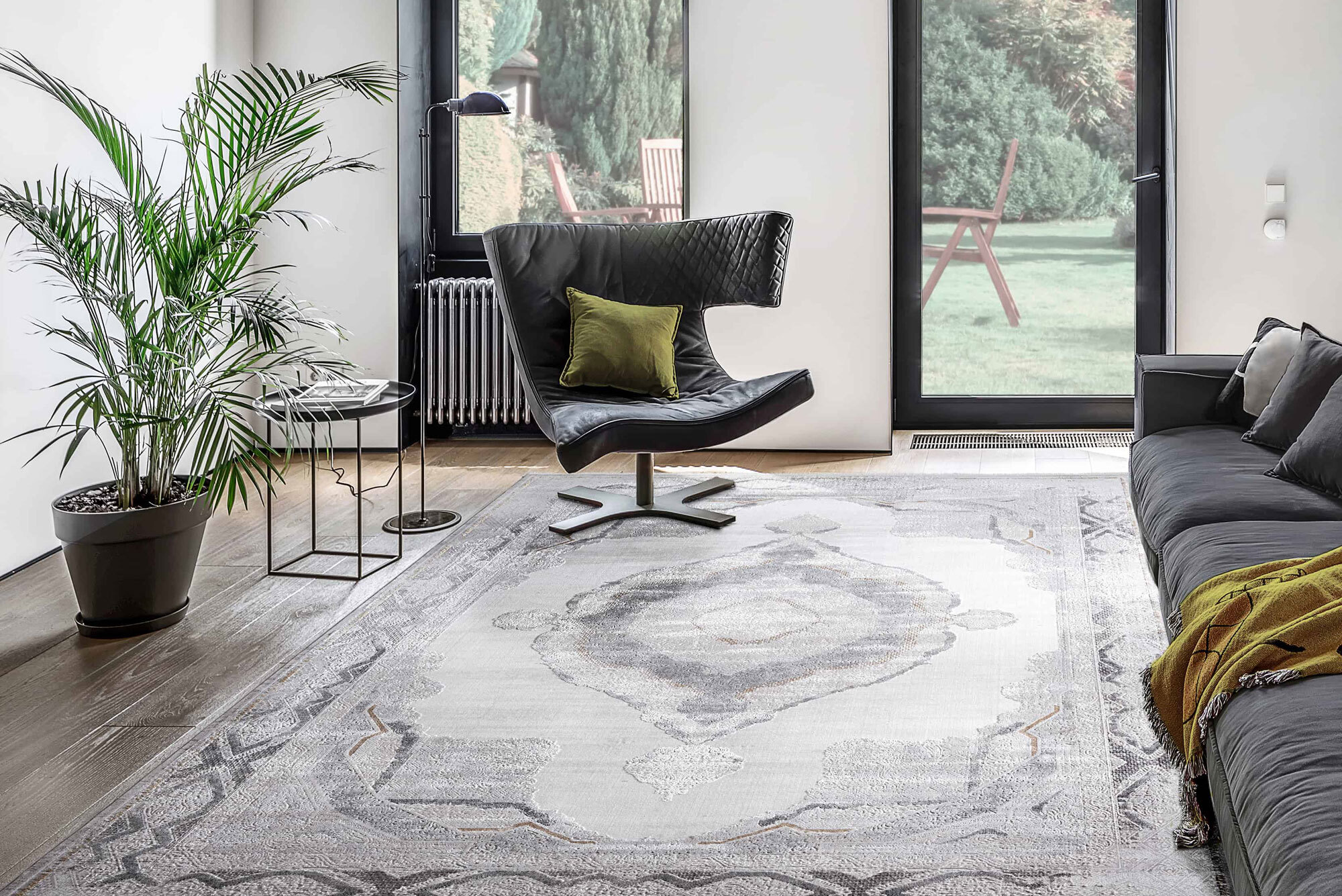 Fendi Emobossed Medallion Rug