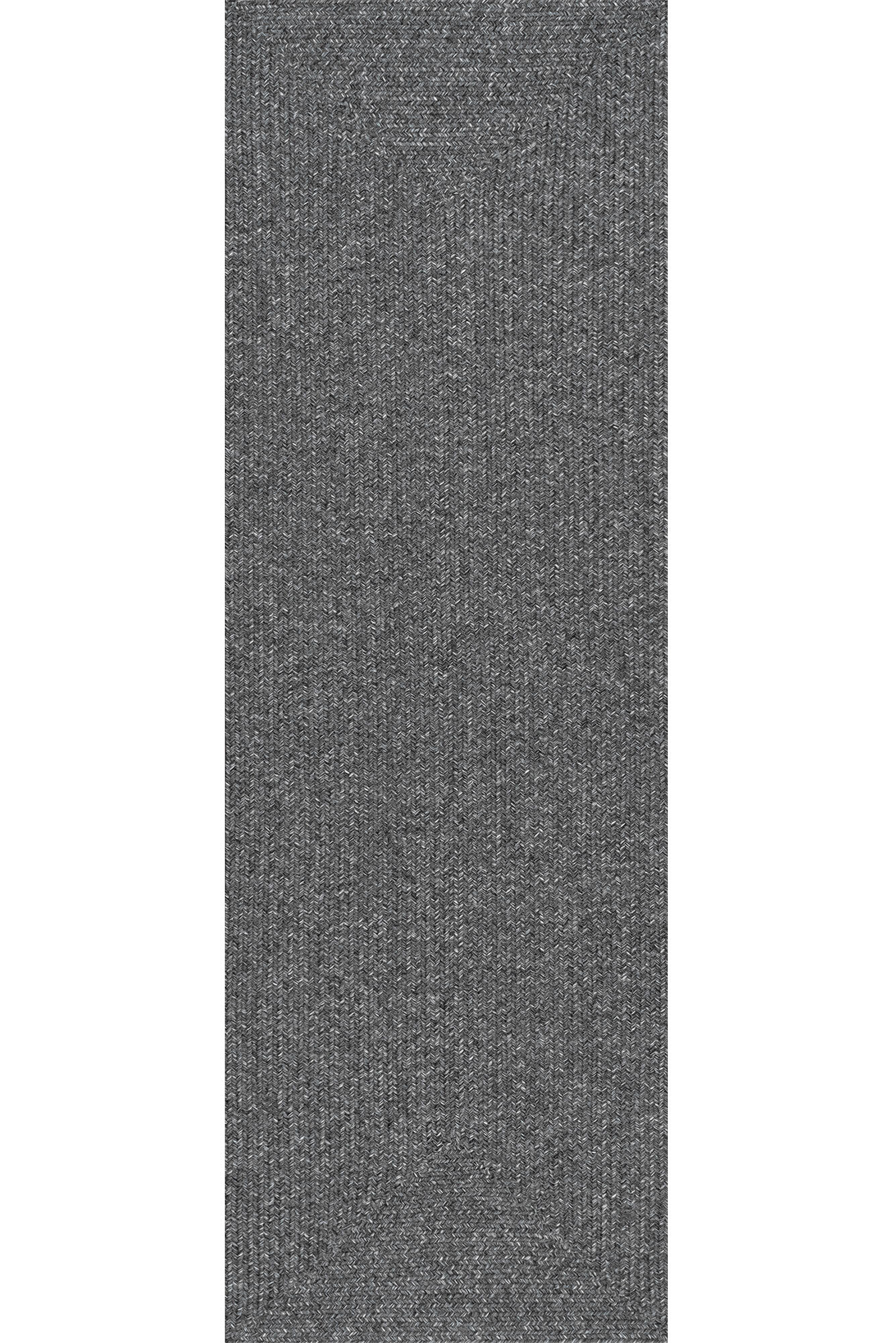 San Pietro Black Hand Braided Rug