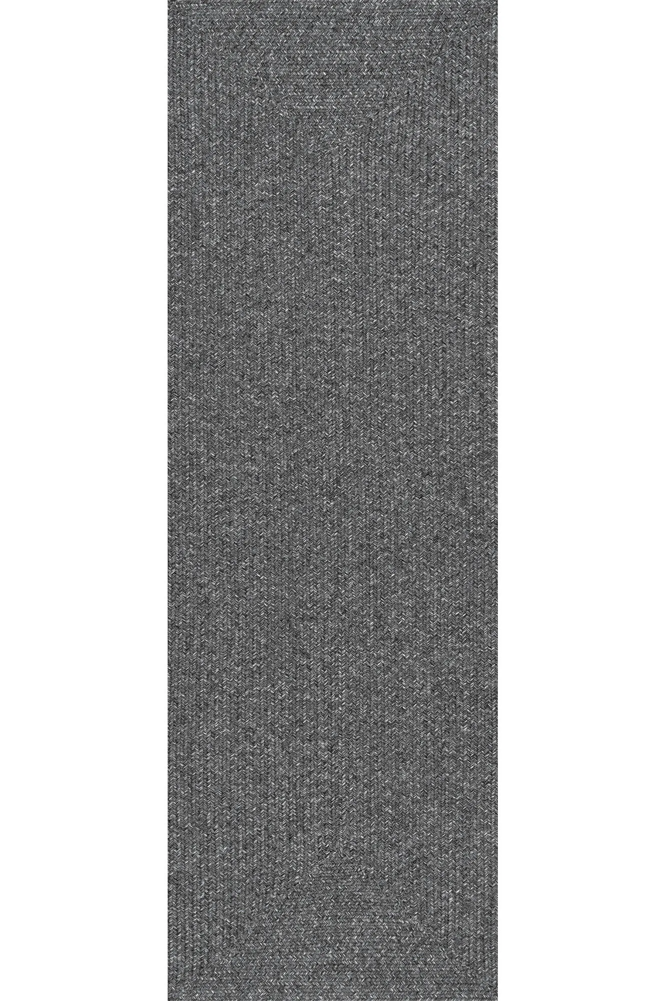 San Pietro Black Hand Braided Rug