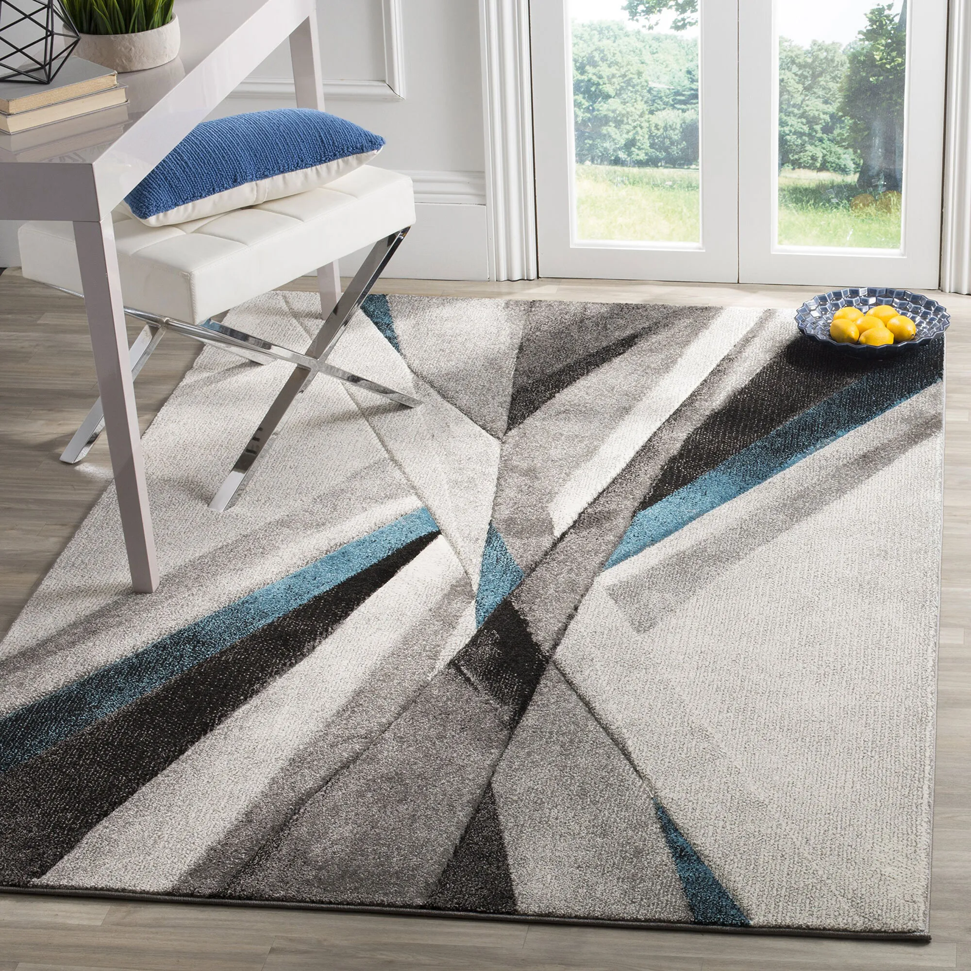 Large View Freya Modern Carved Abstract Rug