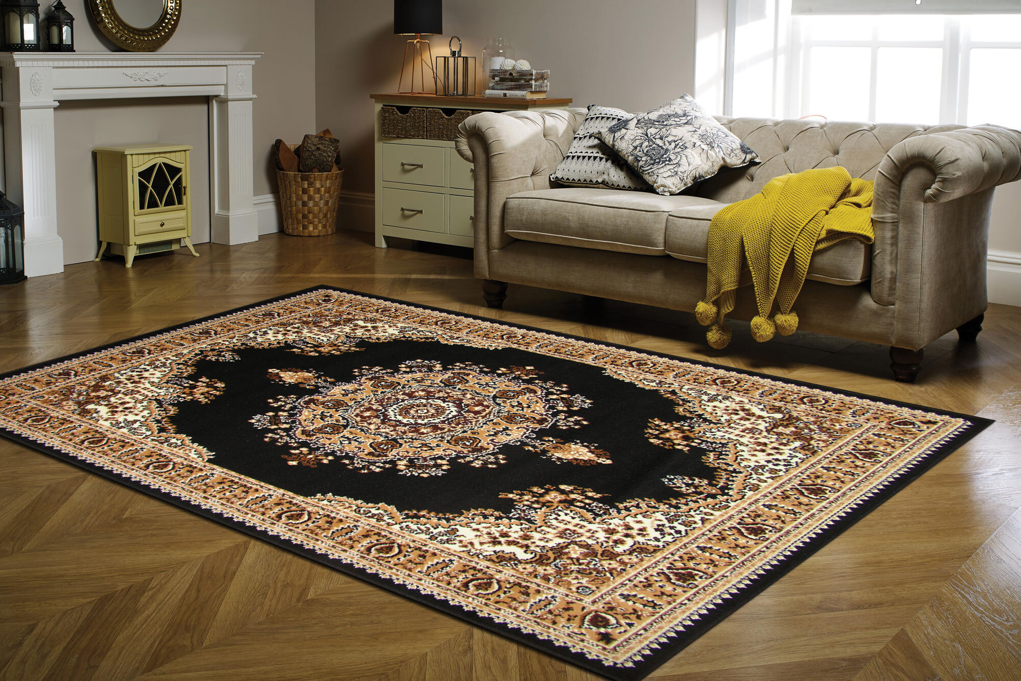 Large View Gil Traditional Medallion Rug