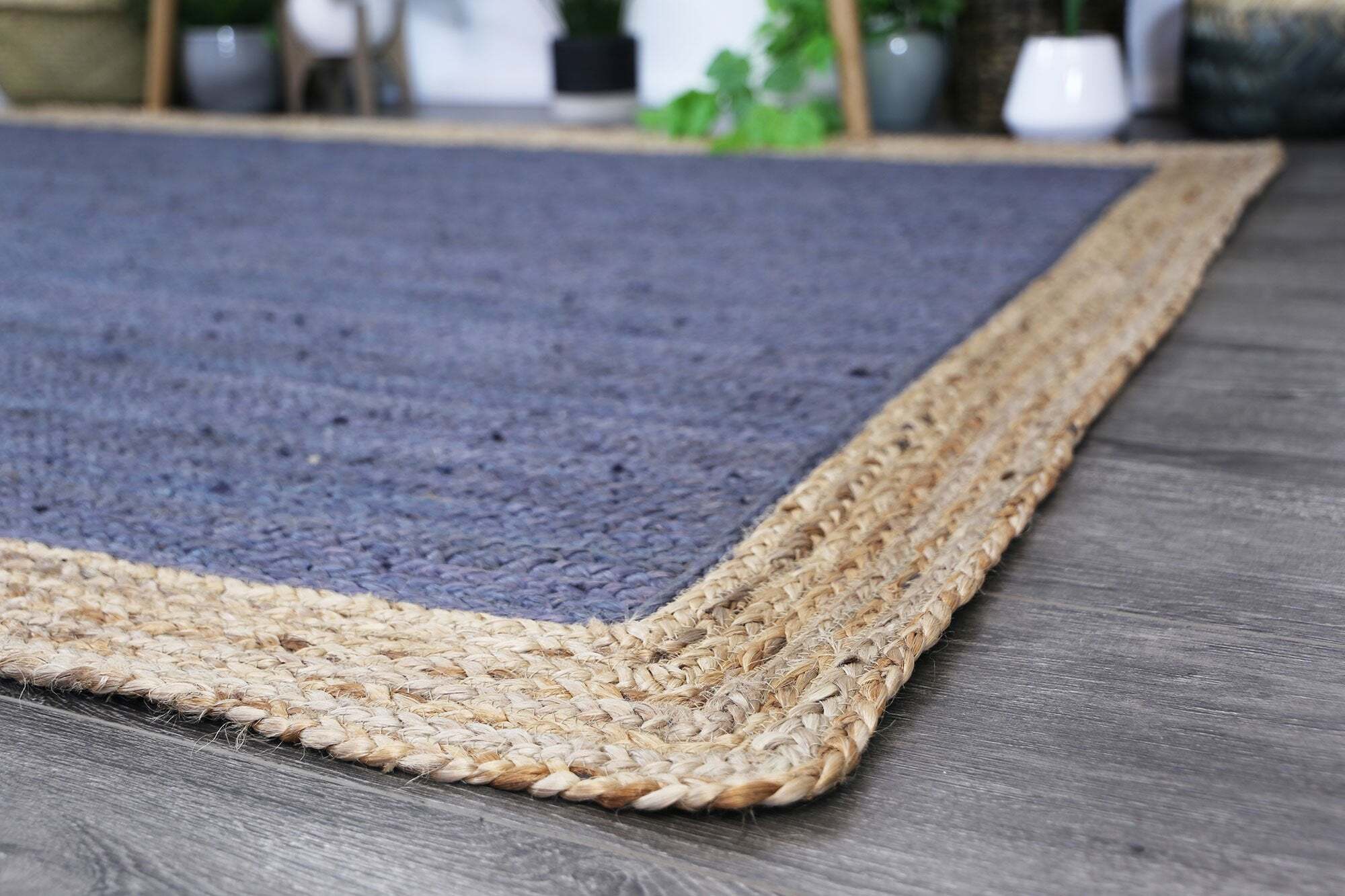 Harrold Woven Blue Jute Rug