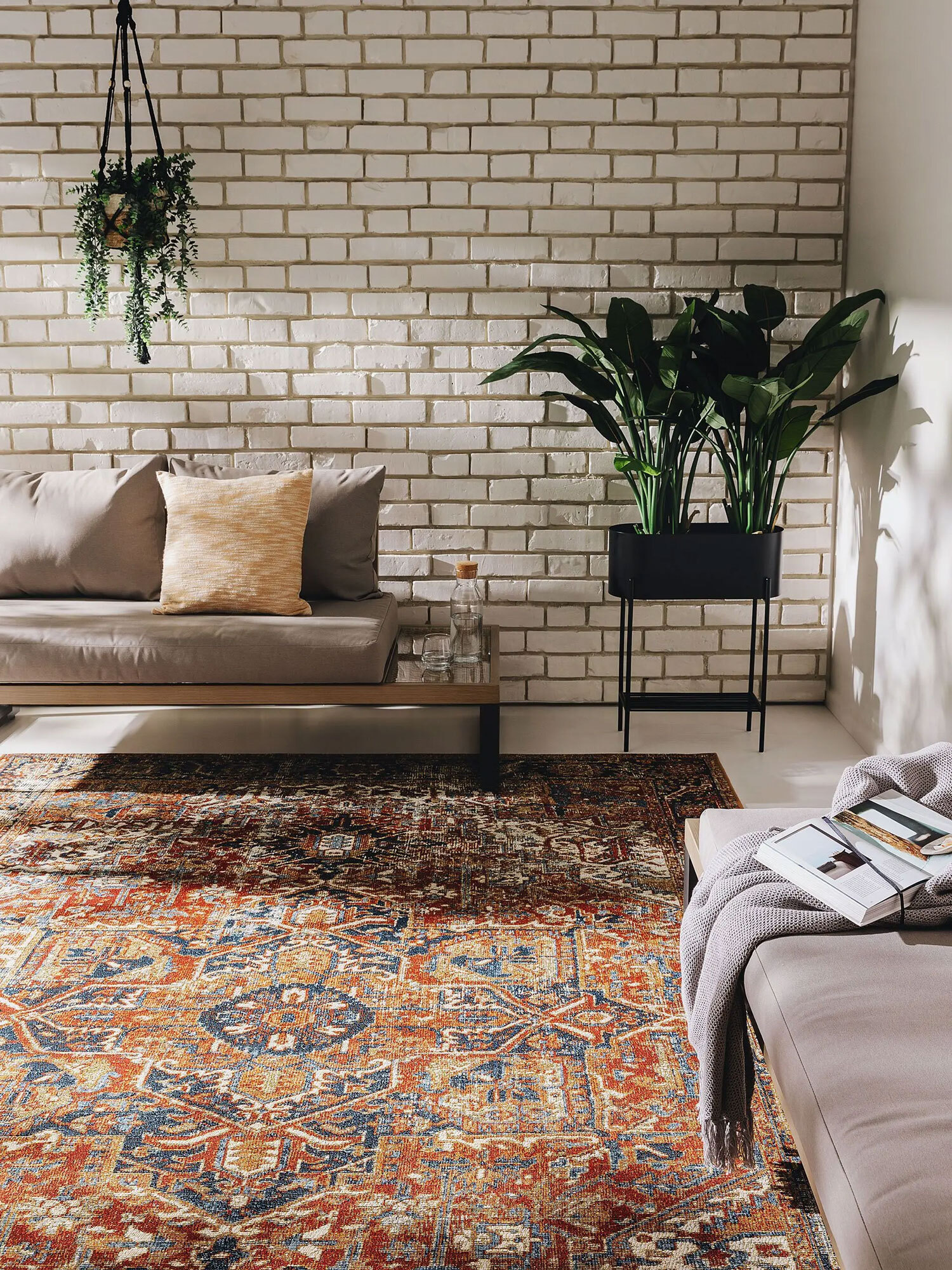 Large View Heriz Traditional Medallion Rug