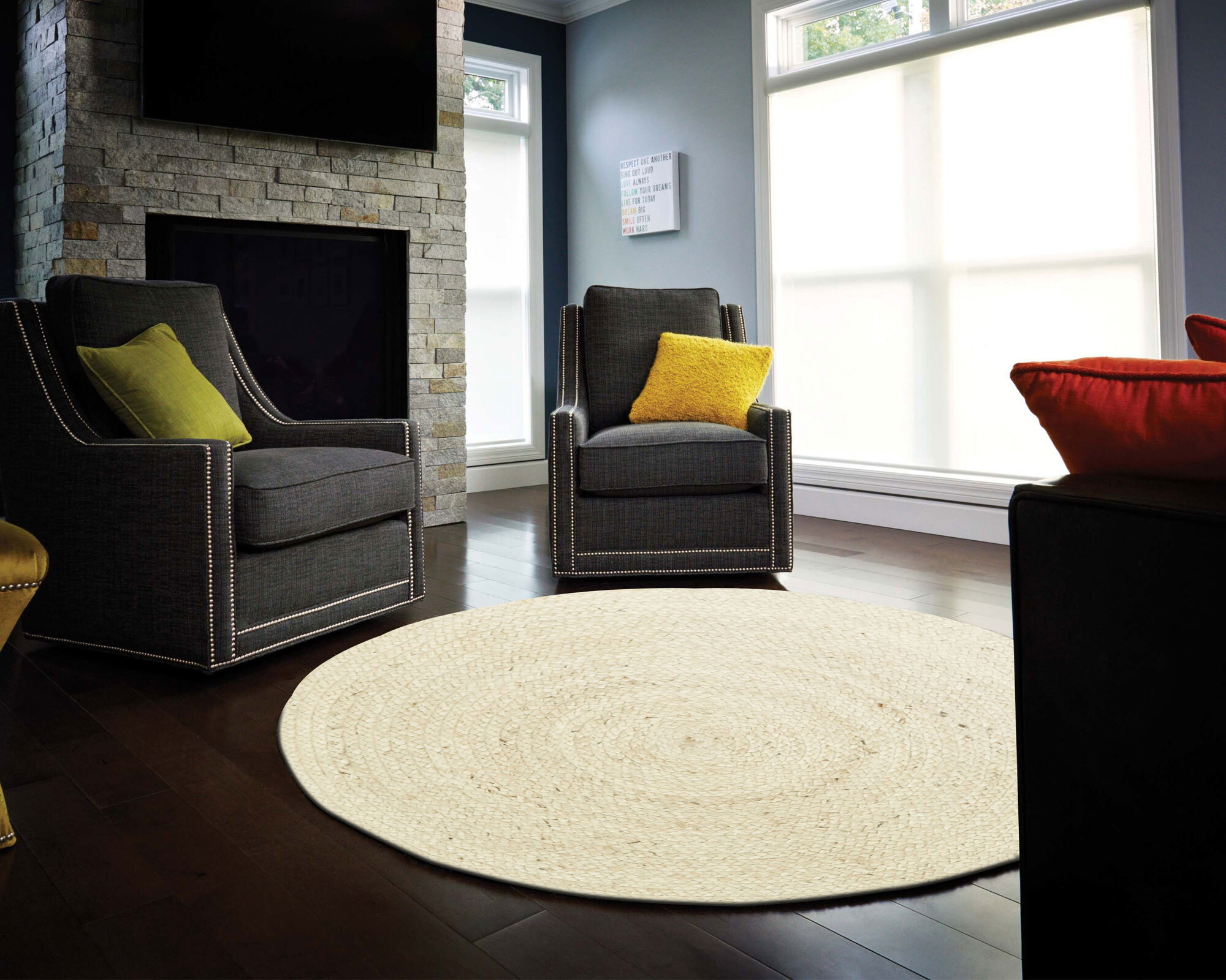 Harmony Hand Loomed Round Rug